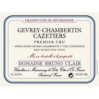 Bruno Clair Gevrey-Chambertin 1er Cru Les Cazetiers 2017 (6x75cl)