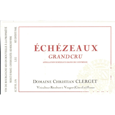 Christian Clerget Echezeaux Grand Cru 2008 (12x75cl)