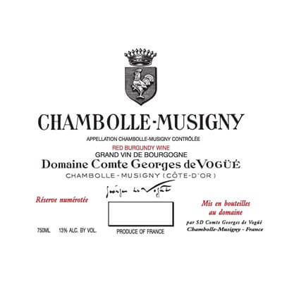 Comte Georges de Vogue Chambolle-Musigny 2022 (6x75cl)