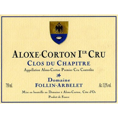 Follin-Arbelet Aloxe-Corton 1er Cru Clos du Chapitre 2019 (6x150cl)