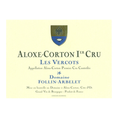 Follin-Arbelet Aloxe-Corton 1er Cru Les Vercots 2023 (6x75cl)