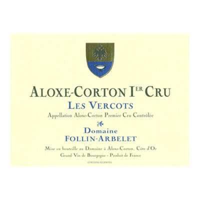 Follin-Arbelet Aloxe-Corton 1er Cru Les Vercots 2019 (6x75cl)