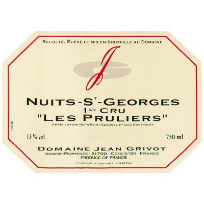 Jean Grivot Nuits-Saint-Georges 1er Cru Les Pruliers 2011 (1x75cl)