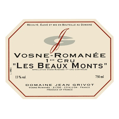 Jean Grivot Vosne-Romanee 1er Cru Les Beaux Monts 2016 (6x75cl)