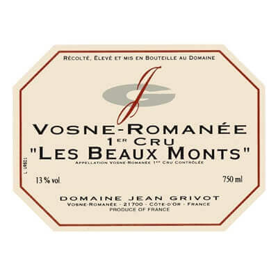 Jean Grivot Vosne-Romanee 1er Cru Les Beaux Monts 2022 (6x75cl)