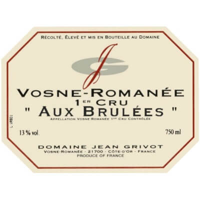 Jean Grivot Vosne-Romanee 1er Cru Aux Brulees 2011 (1x75cl)