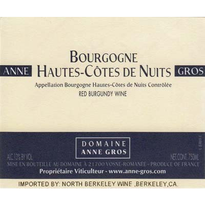 Anne Gros Hautes Cotes De Nuits Rouge 2022 (6x75cl)