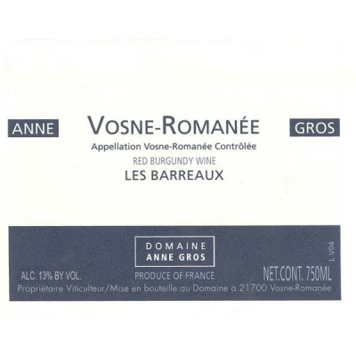Anne Gros Vosne-Romanee 1er Cru Les Barreaux 2020 (1x75cl)