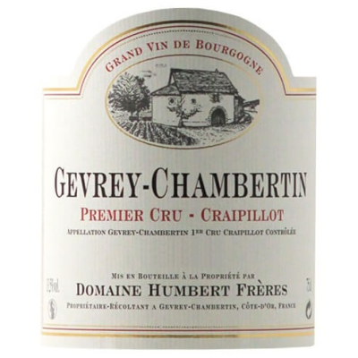 Humbert Freres Gevrey-Chambertin 1er Cru Craipillot 2019 (12x75cl)