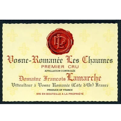 Francois Lamarche Vosne-Romanee 1er Cru Les Chaumes 2022 (6x75cl)