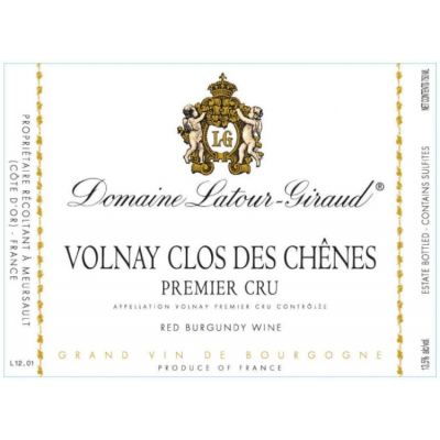 Latour Giraud Volnay 1er Cru Clos des Chenes 2019 (6x75cl)