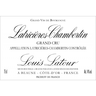 Louis Latour Latricieres-Chambertin Grand Cru 2016 (6x75cl)