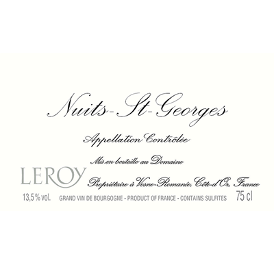 Maison Leroy Nuits-Saint-Georges 2017 (12x75cl)