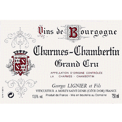 Georges Lignier Charmes-Chambertin Grand Cru 2020 (6x75cl)