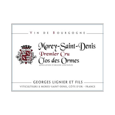 Georges Lignier Morey-Saint-Denis 1er Cru Clos des Ormes 2016 (6x150cl)