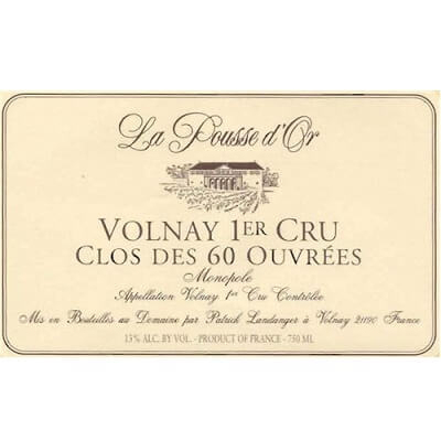 Domaine de la Pousse d'Or Volnay 1er Cru Clos des 60 Ouvrees 2022 (6x75cl)