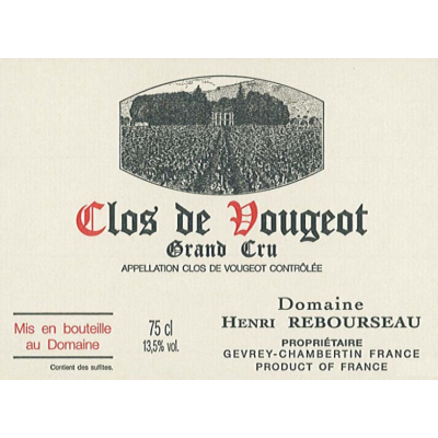 Henri Rebourseau Clos Vougeot Grand Cru 2017 (1x75cl)