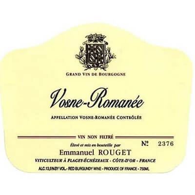 Emmanuel Rouget Vosne-Romanee 2020 (12x75cl)