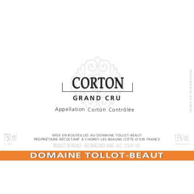 Tollot-Beaut Corton Grand Cru 2018 (6x75cl)