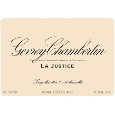 Vougeraie Gevrey-Chambertin La Justice 2020 (6x75cl)