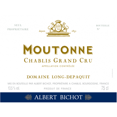 Albert Bichot Domaine Long-Depaquit Chablis Grand Cru Moutonne 2020 (6x75cl)