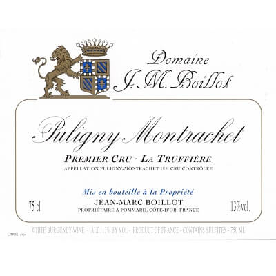 Jean-Marc Boillot Puligny-Montrachet 1er Cru La Truffiere 2014 (1x75cl)