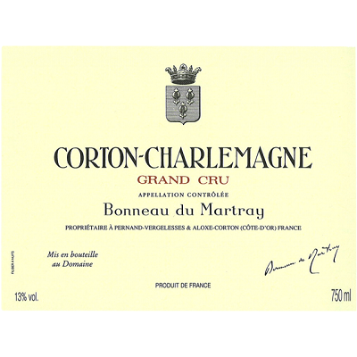Domaine Bonneau du Martray Corton-Charlemagne Grand Cru 2008 (12x75cl)