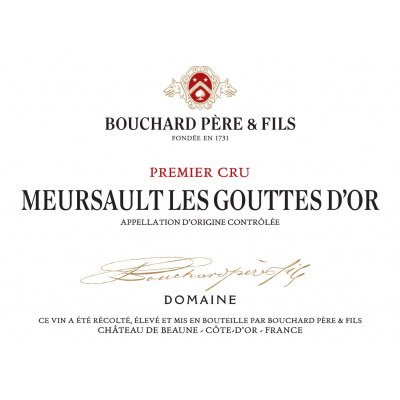 Bouchard Pere & Fils Meursault 1er Cru Les Gouttes d'Or 2020 (6x75cl)