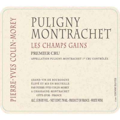 Pierre-Yves Colin-Morey Puligny-Montrachet 1er Cru Les Champs Gains 2019 (6x75cl)