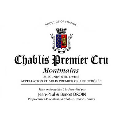 Jean-Paul Droin Chablis 1er Cru Les Montmains 2022 (12x75cl)