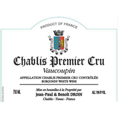 Jean-Paul Droin Chablis 1er Cru Vaucoupin 2019 (1x75cl)