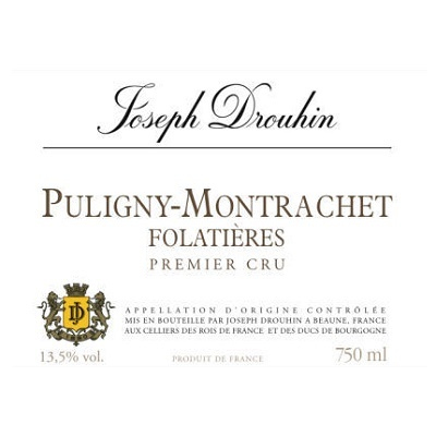 Joseph Drouhin Puligny-Montrachet 1er Cru Les Folatieres 2018 (6x75cl)