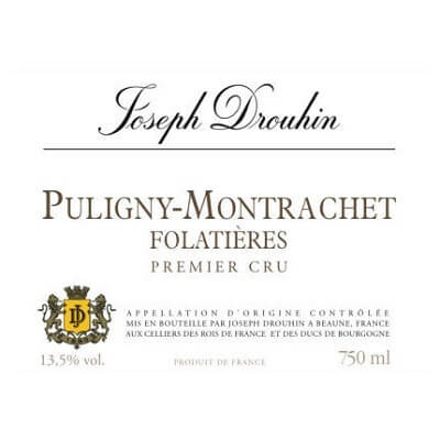 Joseph Drouhin Puligny-Montrachet 1er Cru Les Folatieres 2023 (6x75cl)
