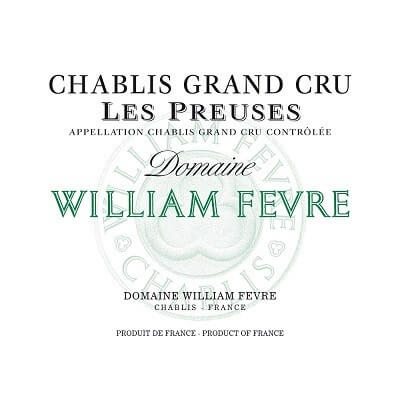 William Fevre Chablis Grand Cru Les Preuses 2018 (3x150cl)
