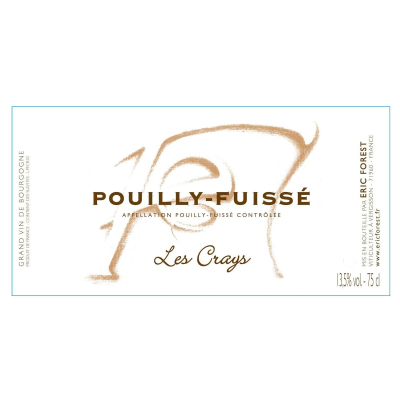 Eric Forest Pouilly Fuisse Crays 2022 (12x75cl)