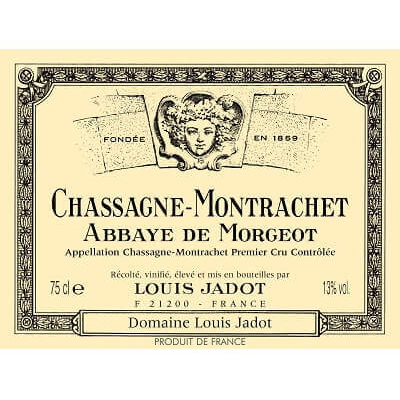 Louis Jadot Chassagne-Montrachet 1er Cru Abbaye de Morgeot 2022 (3x75cl)