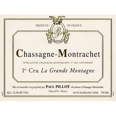 Paul Pillot Chassagne-Montrachet 1er Cru La Grande Montagne 2018 (6x75cl)