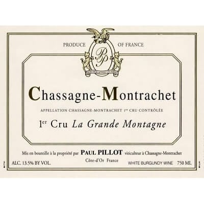 Paul Pillot Chassagne-Montrachet 1er Cru La Grande Montagne 2020 (6x75cl)