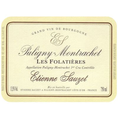 Etienne Sauzet Puligny-Montrachet 1er Cru Les Folatieres 2020 (1x75cl)