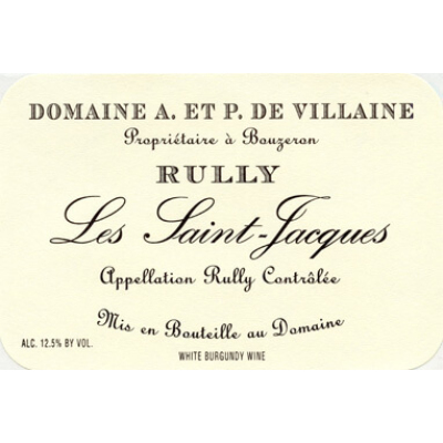 Aubert et Pamela Villaine Rully 1er Cru Clos St Jacques 2022 (12x75cl)