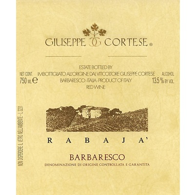 Giuseppe Cortese Barbaresco Rabaja 2017 (6x75cl)