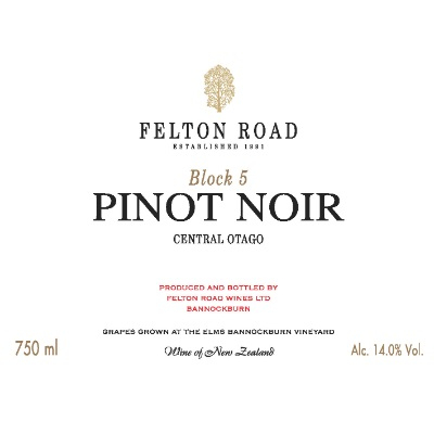 Felton Road Block 5 Pinot Noir 2013 (6x75cl)