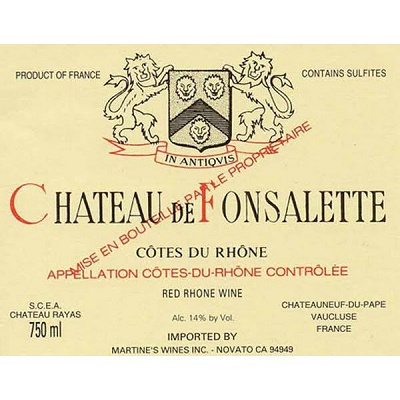 Fonsalette Cotes du Rhone 2010 (1x75cl)