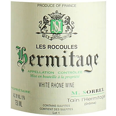 Marc Sorrel Hermitage Blanc 2019 (6x75cl)