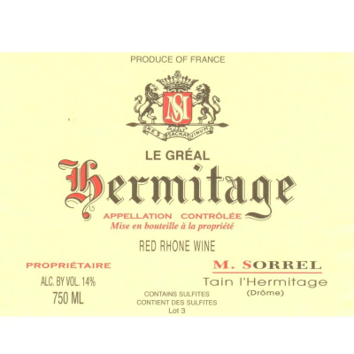 Marc Sorrel Hermitage Le Greal 2022 (6x150cl)