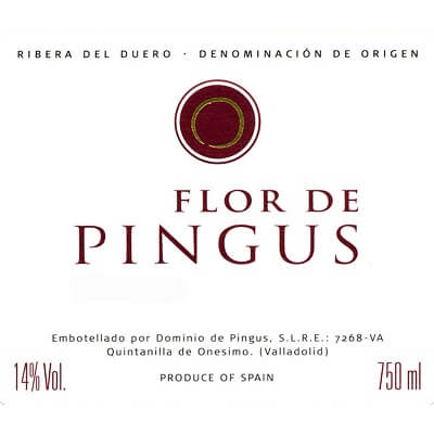 Pingus Flor de Pingus Ribera del Duero 2019 (12x75cl)