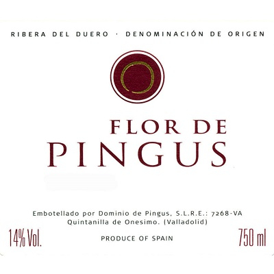 Pingus Flor de Pingus Ribera del Duero 2015 (12x75cl)