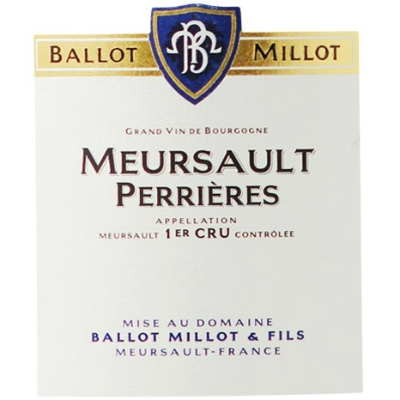 Ballot Millot Meursault 1er Cru Perrieres 2018 (6x75cl)