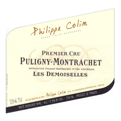 Philippe Colin Puligny-Montrachet 1er Cru Les Demoiselles Blanc 2013 (1x75cl)