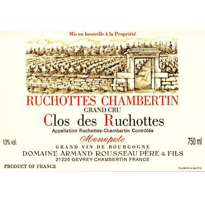 Armand Rousseau Ruchottes-Chambertin Grand Cru Clos des Ruchottes 2020 (1x75cl)